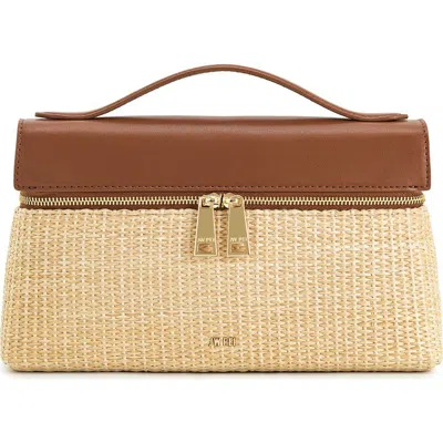 Jw Pei Thea Woven Top Carry Handle Crossbody Bag In Brown