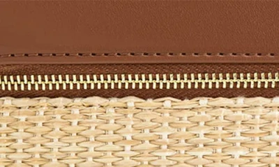 Jw Pei Thea Woven Top Carry Handle Crossbody Bag In Brown