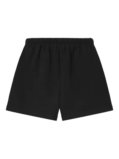 Essentials Logo Drawstring Shorts In Black