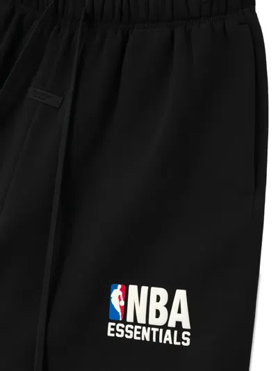 Essentials Logo Drawstring Shorts In Black