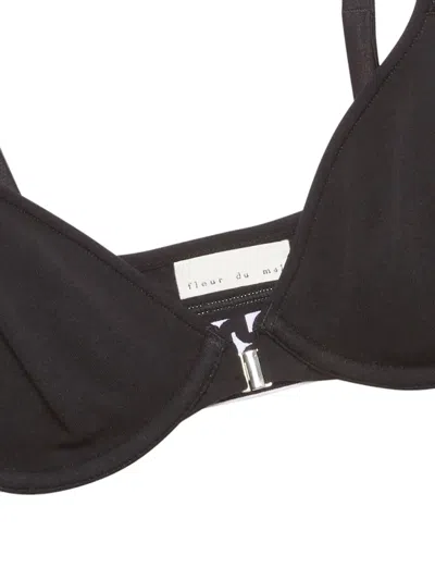 Fleur Du Mal Garcon Demi Bra In Black
