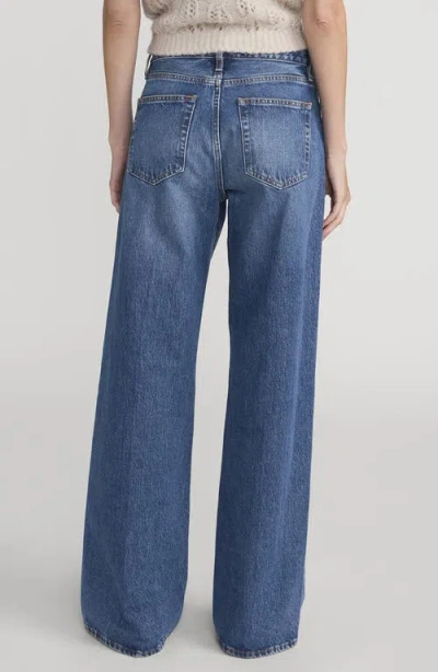 Frame The Wide Crop Jeans In Blue