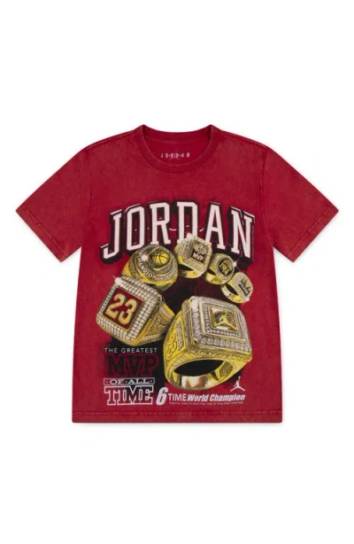 Jordan Big Kids 6 Rings T-shirt In Red