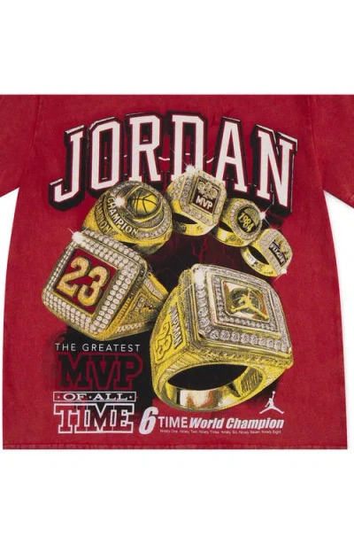 Jordan Big Kids 6 Rings T-shirt In Red