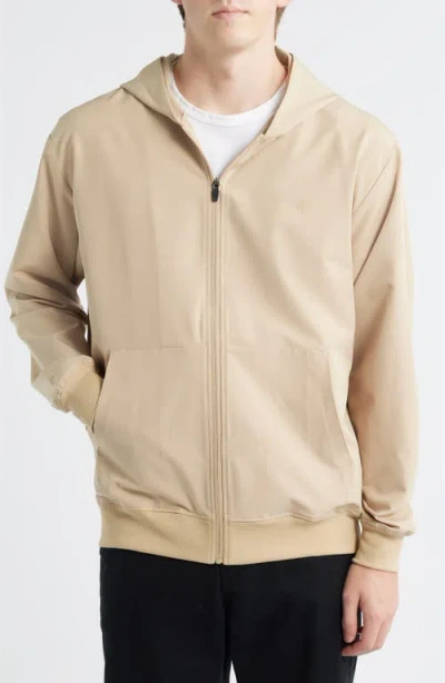Santo Studio Tempo Tech Zip Jacket In Neutral