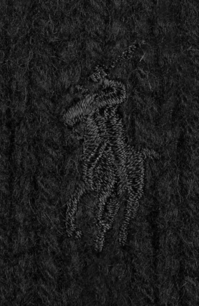 Polo Ralph Lauren Polo Player Merino Wool & Alpaca Beanie In Black