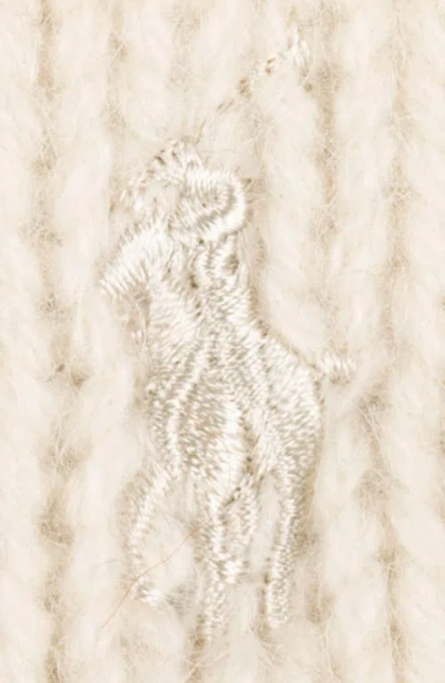 Polo Ralph Lauren Polo Player Merino Wool & Alpaca Beanie In White