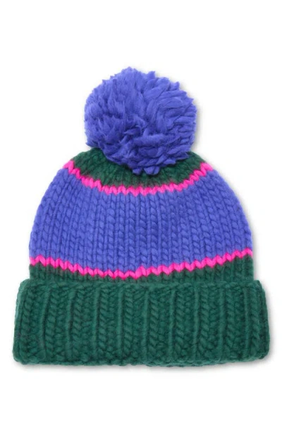 Lele Sadoughi The Apres Pompom Beanie In Green