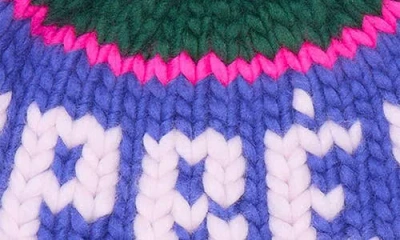 Lele Sadoughi The Apres Pompom Beanie In Green