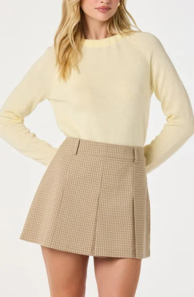 Astr The Label Organza Bow Sweater In White