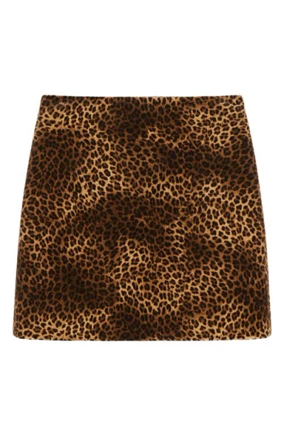 Weekend Max Mara Disco Leopard Print Miniskirt In Animal Print