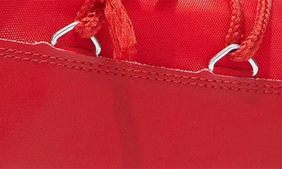 Moon Boot Round-toed Ankle Boots In Red