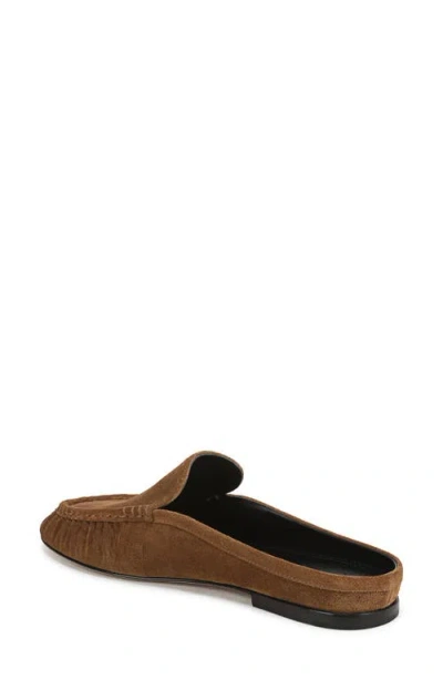 Vince Tevin Ruched Apron Toe Mule In Brown