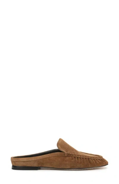 Vince Tevin Ruched Apron Toe Mule In Brown