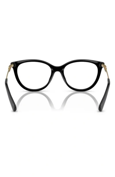 Emporio Armani 53mm Cat Eye Optical Glasses In Black
