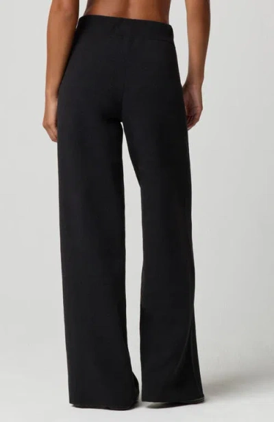 Florence By Mills Chenille Wide Leg Pants In Black