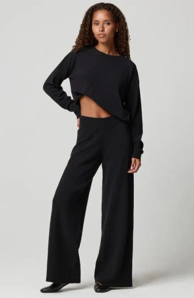 Florence By Mills Chenille Wide Leg Pants In Black