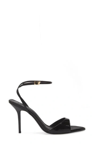 Schutz Elodie Ankle Strap Slide Sandal In Black