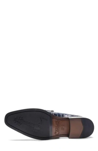 Carlos Santana Nocturne Penny Loafer In Blue