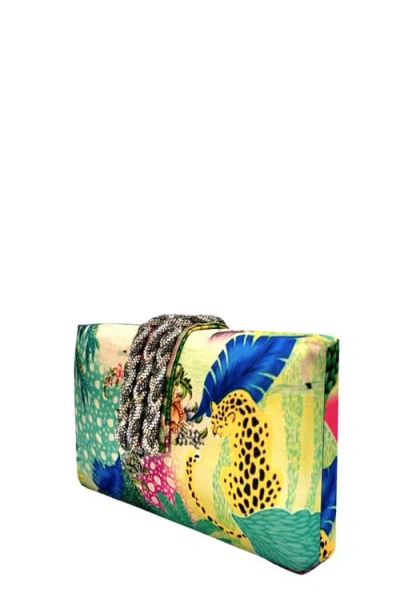 Simitri Printed Braid Clutch In Multi