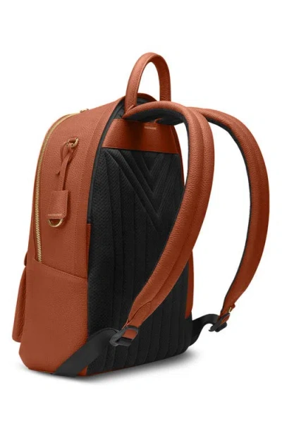 Maison De Sabre Leather Backpack In Brown
