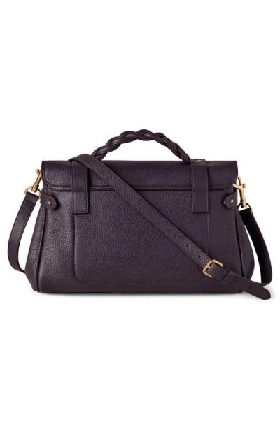 Mulberry Alexa Leather Satchel In Purple