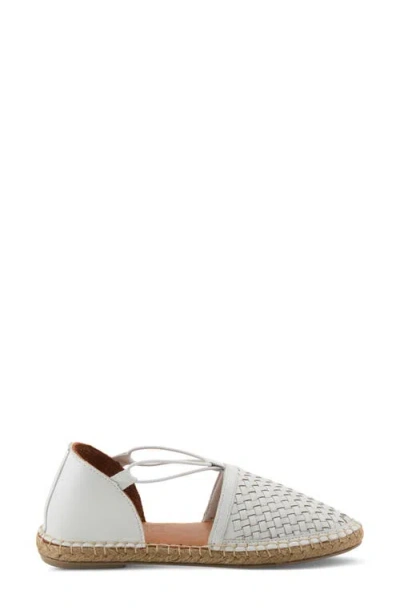 Spring Step Clovae Espadrille Flat In White