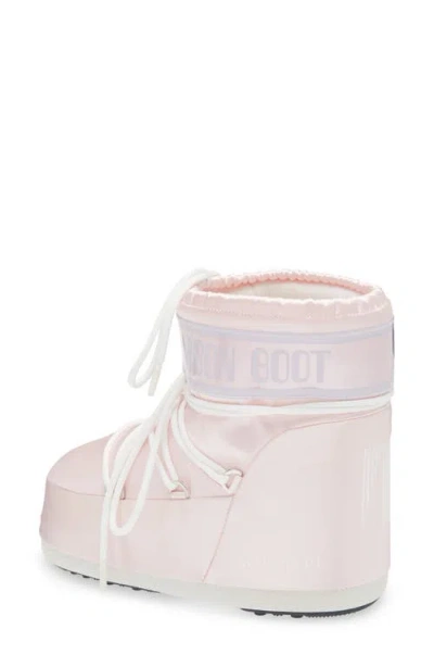 Moon Boot Icon Low Rose Pearly Ankle Boots In Pink