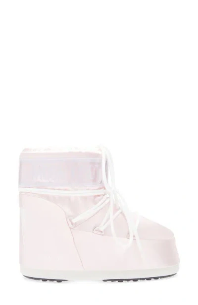 Moon Boot Icon Low Rose Pearly Ankle Boots In Pink