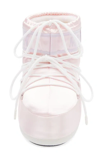 Moon Boot Icon Low Rose Pearly Ankle Boots In Pink