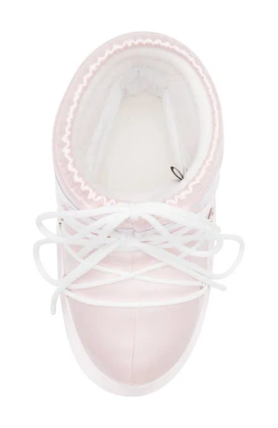 Moon Boot Icon Low Rose Pearly Ankle Boots In Pink