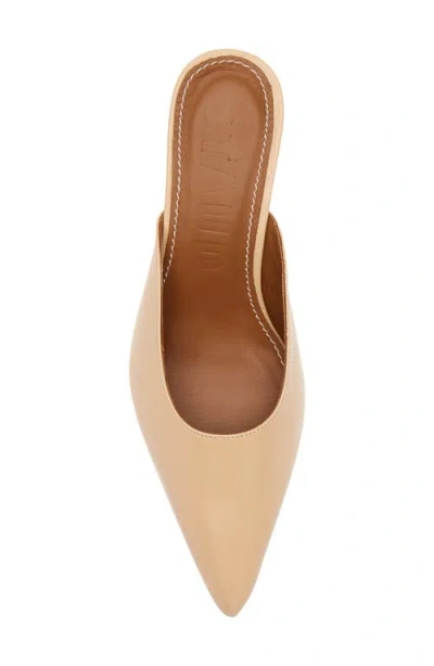 Staud Sebastian Kitten Heel Mule In Brown
