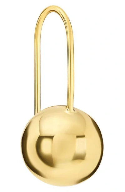 Athra Luxe Ball Drop Hoop Earrings In Gold