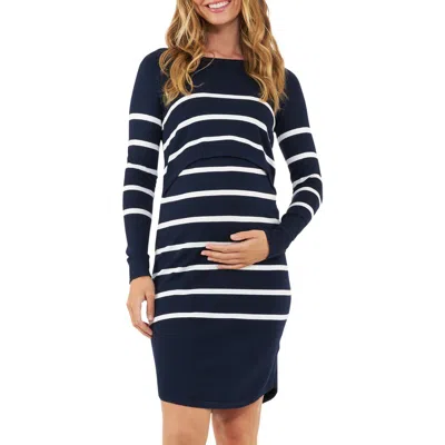 Ripe Maternity Valerie Up/down Nursing Tunic In Blue