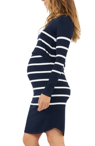 Ripe Maternity Valerie Up/down Nursing Tunic In Blue