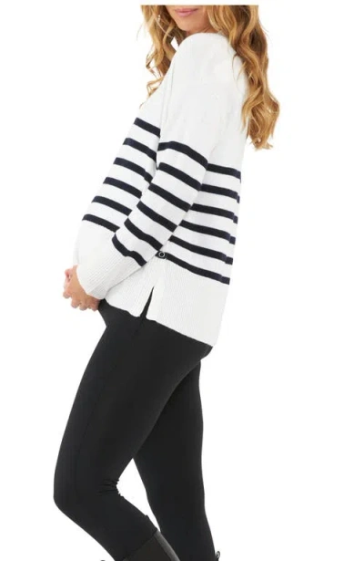 Ripe Maternity Hanna Nursing Knit Sweater In White