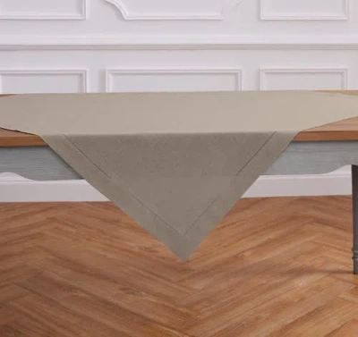 Solino Home Linen Table Throw In Brown