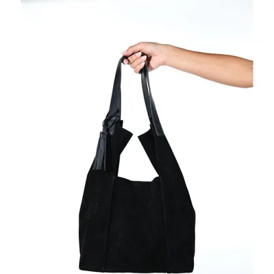 Forever & Always Shoes Orlitha Leather Shoulder Bag In Black