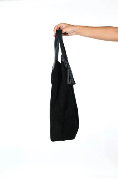 Forever & Always Shoes Orlitha Leather Shoulder Bag In Black