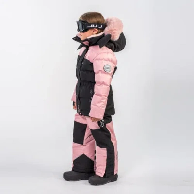 Ösno Angel Luxury Snowsuit Complete With Plush Blush Fur Accents