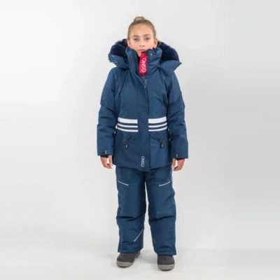 Ösno Karina Luxury Snowsuit Jacket And Snowpant In Blue