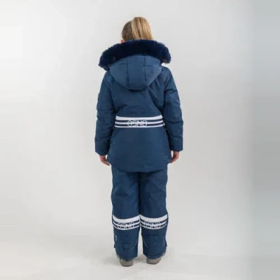 Ösno Karina Luxury Snowsuit Jacket And Snowpant In Blue