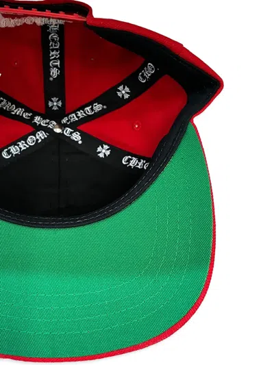 Chrome Hearts Essentials La Exclusive Baseball Wool Cap In Red