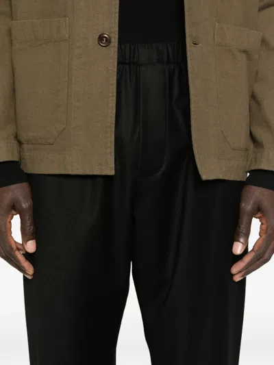 Nine In The Morning Elastic-waistband Trousers In Black