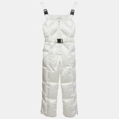 Pre-owned Manudieci Kids Ecru Synthetic Down Jumpsuit 10y In White