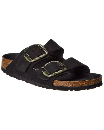Birkenstock Arizona Big Buckle Leather Sandal In Black