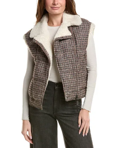 Brunello Cucinelli Shearling-trim Wool & Alpaca-blend Vest In Multi