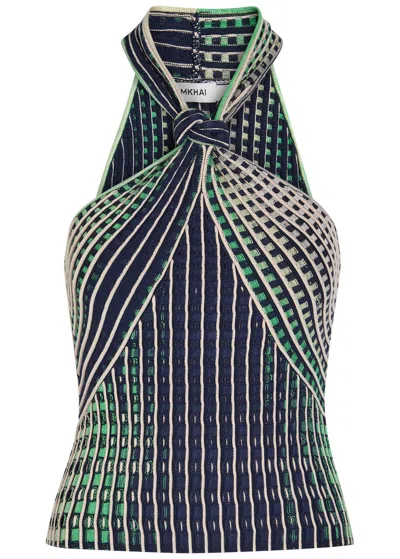 Simkhai Lyrix Halter Top In Green