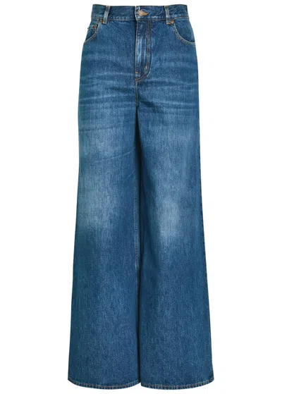 Chloé Chloe Wide-leg Jeans In Blue