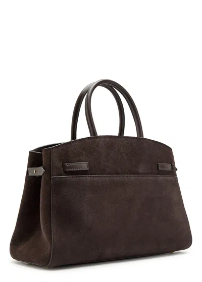 Demellier The Hudson Midi Grained Leather Top Handle Bag In Pattern